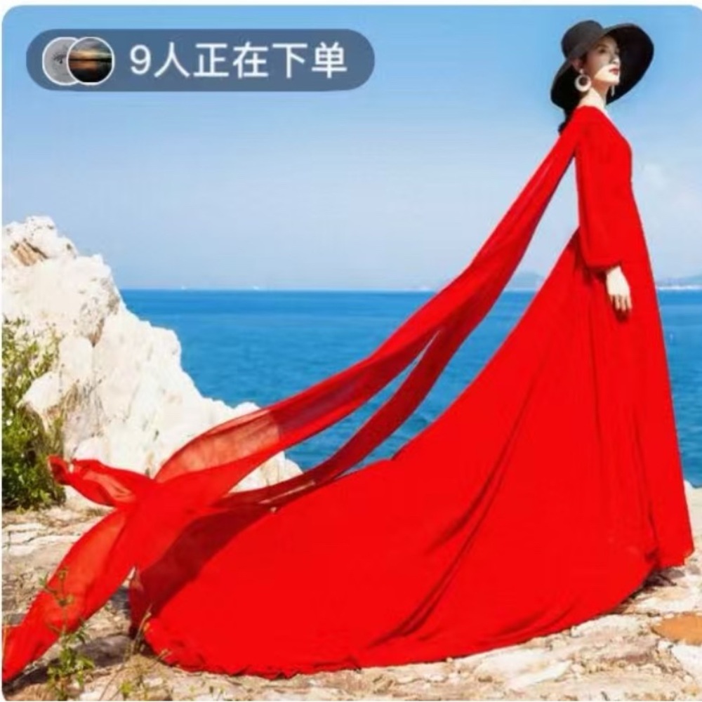 Elegant Red Maxi Dress